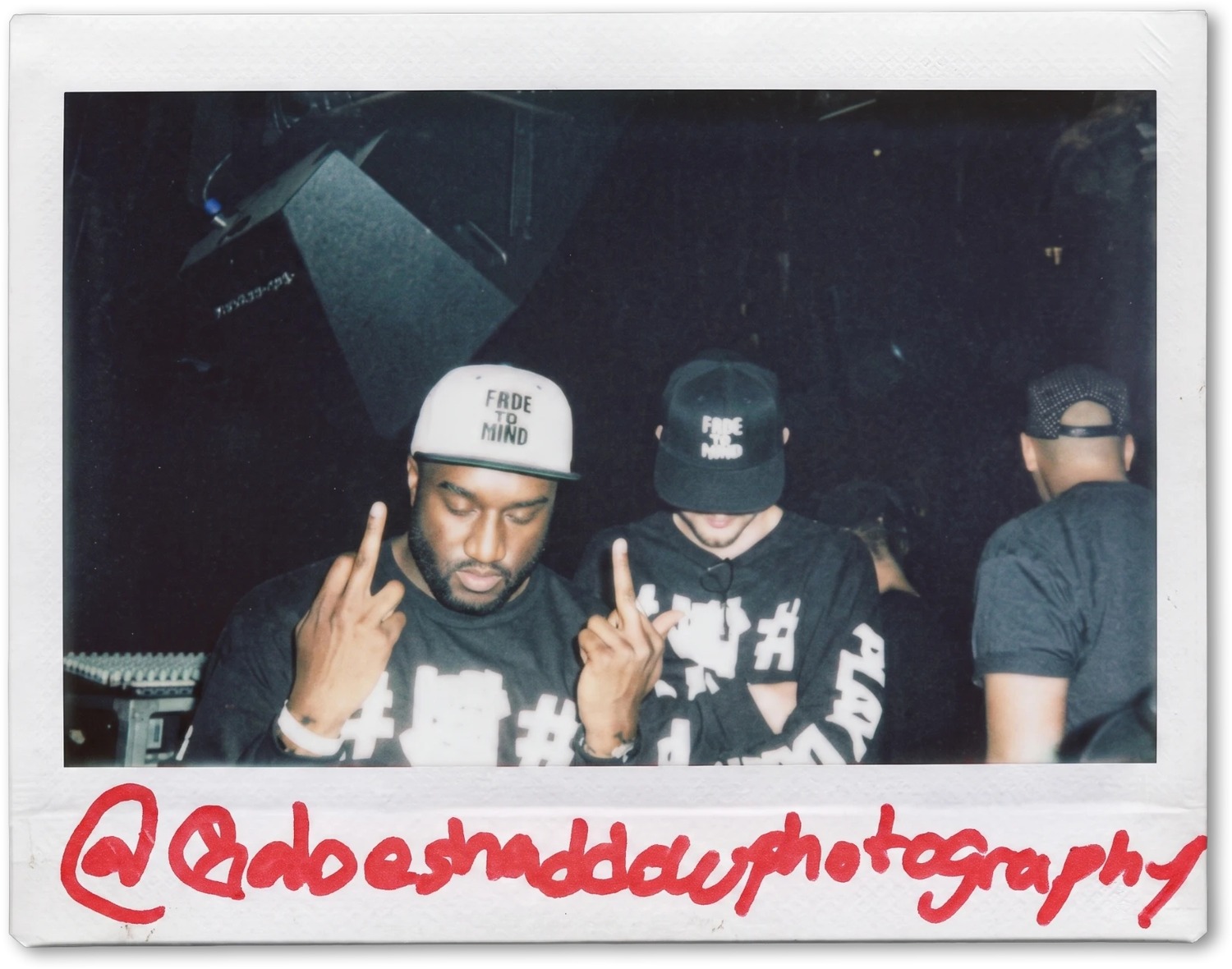 Polaroid of Virgil Abloh, shot by Gabe Shaddow in 2013