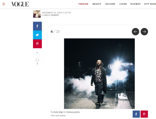 Vogue — West Coast rap style